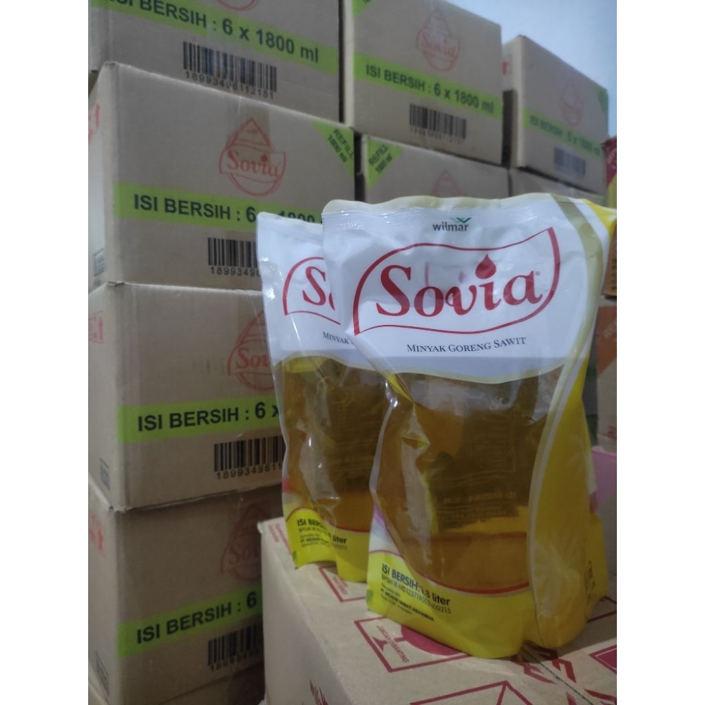 MINYAK GORENG SOVIA 1,8 Liter / MINYAK GORENG SAWIT / PT WILMAR