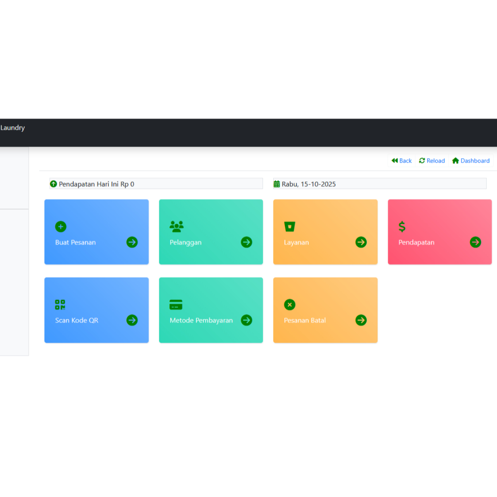 web point of sales POS laundry bisnis umkm