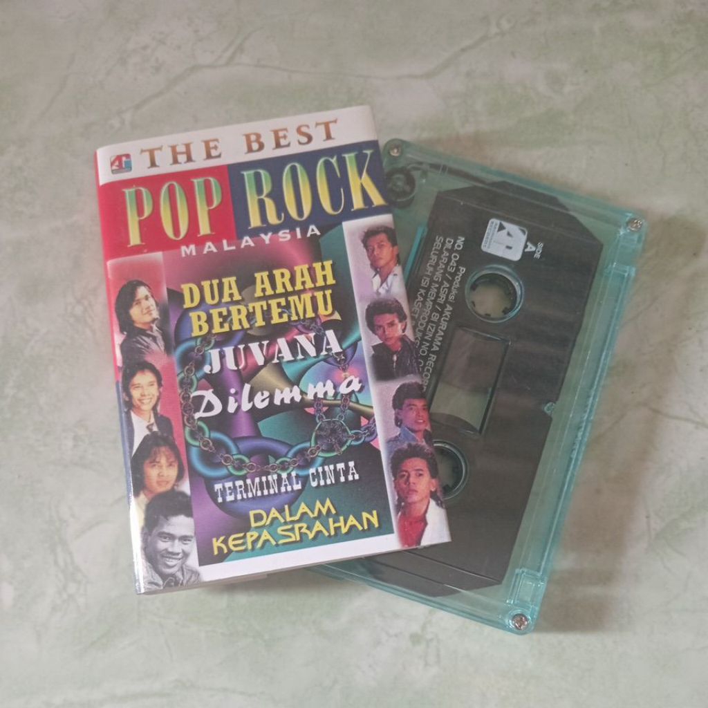 Kaset The Best Pop Rock Malaysia Dua Arah Bertemu/akurama records mulus
