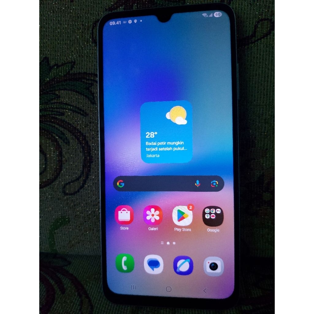 hp second samsung a05s ram6/128gb ori resmi hp+sofe case(batangan)