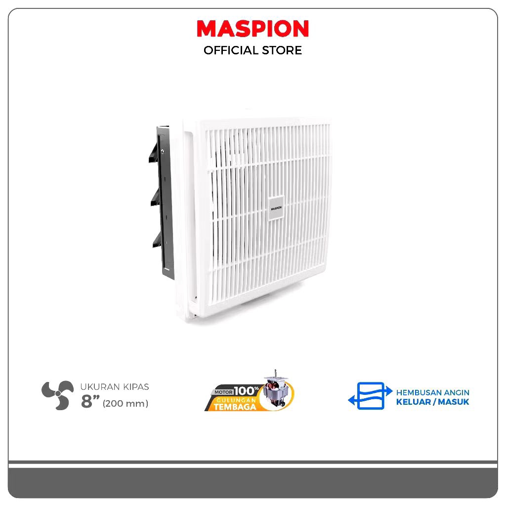 MASPION Exhaust Fan Dinding MV-200 NEX Exhaust Dinding 8 Inch