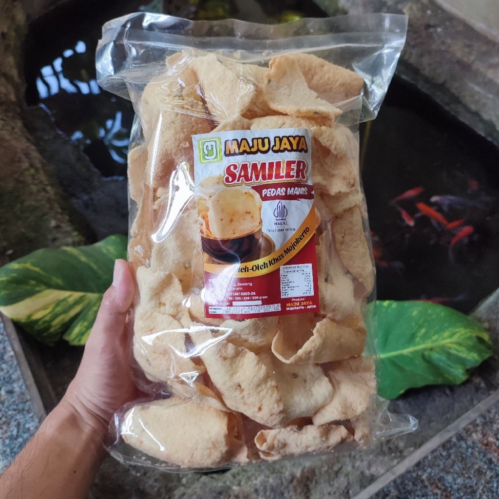 Kerupuk Samiler Matang Mentah 250gr 500gr Cemilan Oleh-Oleh Khas Mojokerto Jawa Timur