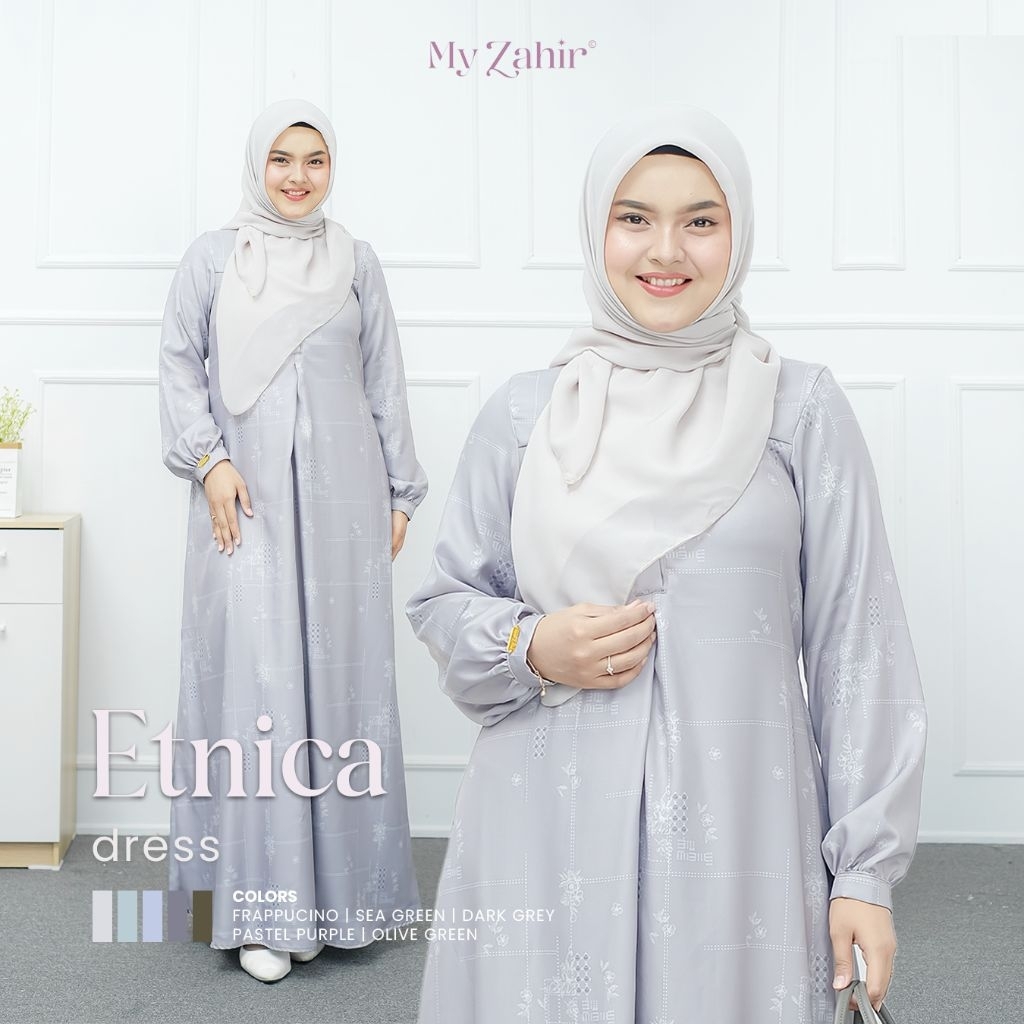 Gamis Batik - Gamis Kondangan Simple Elegan - My Zahir Official Shop - Etnica dress