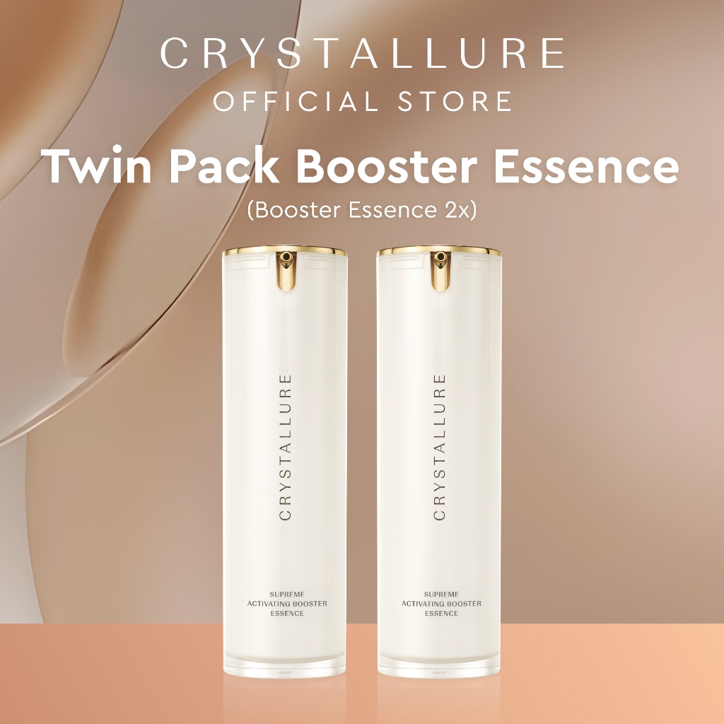 Crystallure Twin Pack Booster Essence (menghidrasi dan mendorong produksi kolagen, 2x30ml)