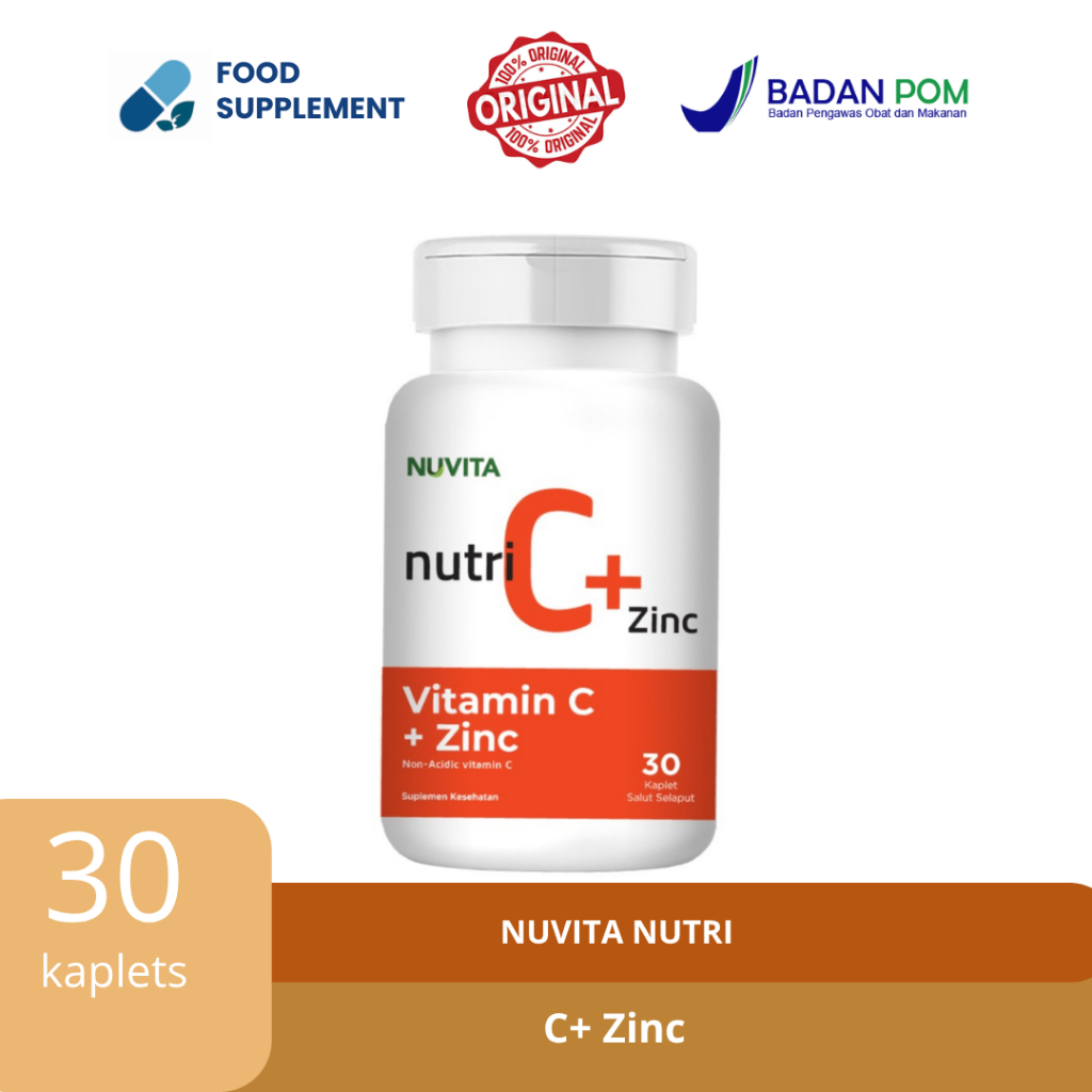 Nuvita Nutri Vitamin C + Zinc - 30 kaplet