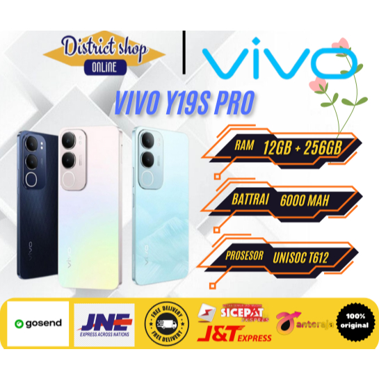 READY NEW VIVO Y19S ProRam 4/64GB 4/128GB 6/128GB 6000mAh Kamera 50MP Bergaransi Resmi