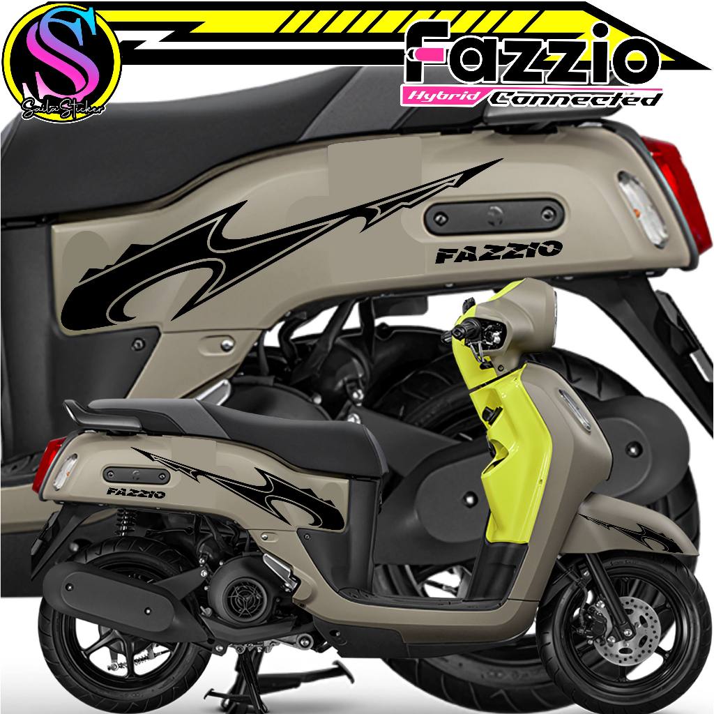 606/Stiker Cutting Fazzio Tahan Air Anti Air/stiker motor/striping motor fazzio/sticker cutting