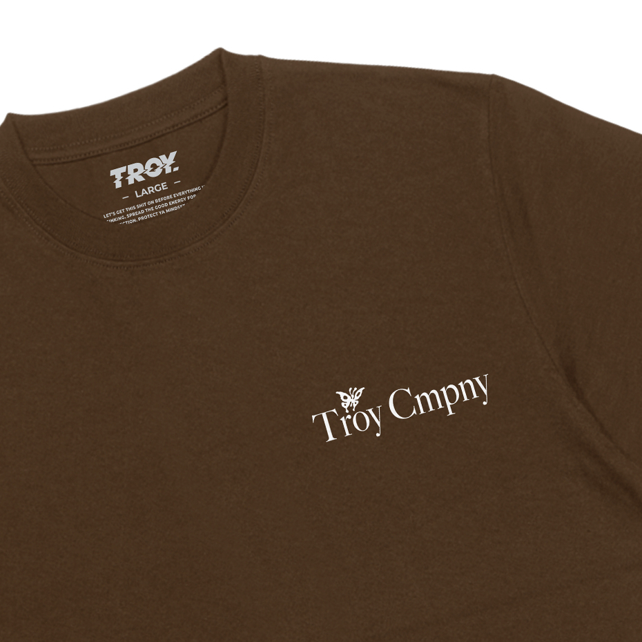 Troy Company Tshirt Toffee Reissue Mind - Kaos Lengan Pendek Kaos Coklat Toffee MTD 3367