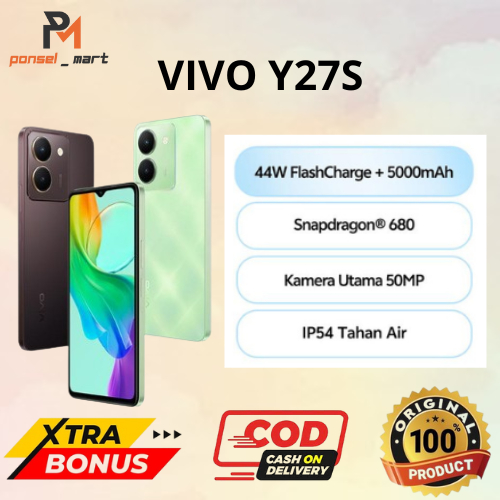 VIVO Y27S 8/256GB - SECOND - FULLSET - BERGARANSI