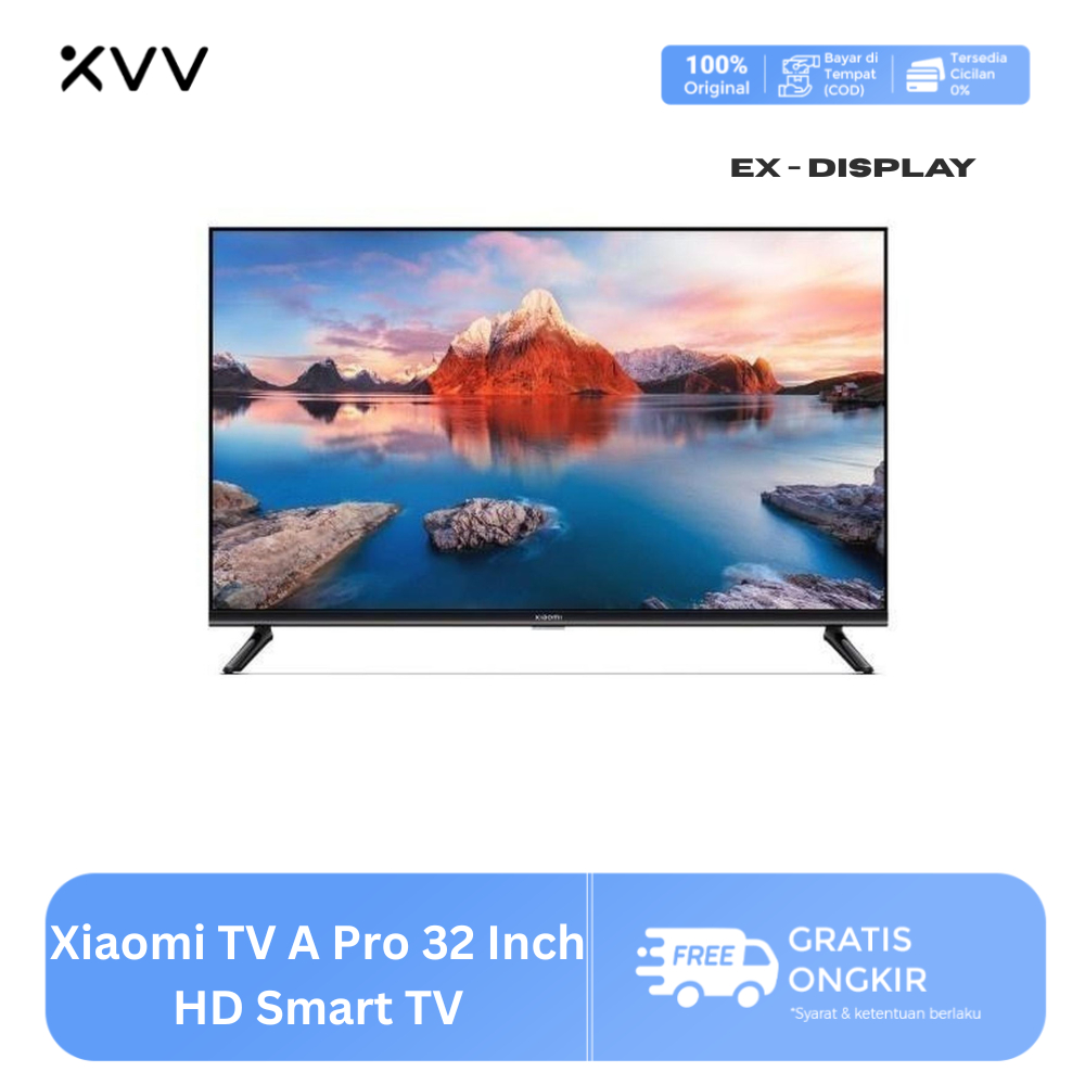 (EX - DISPLAY) Xiaomi TV A Pro 32 Inch HD Smart TV Dolby Vision HDR 10 Android TV