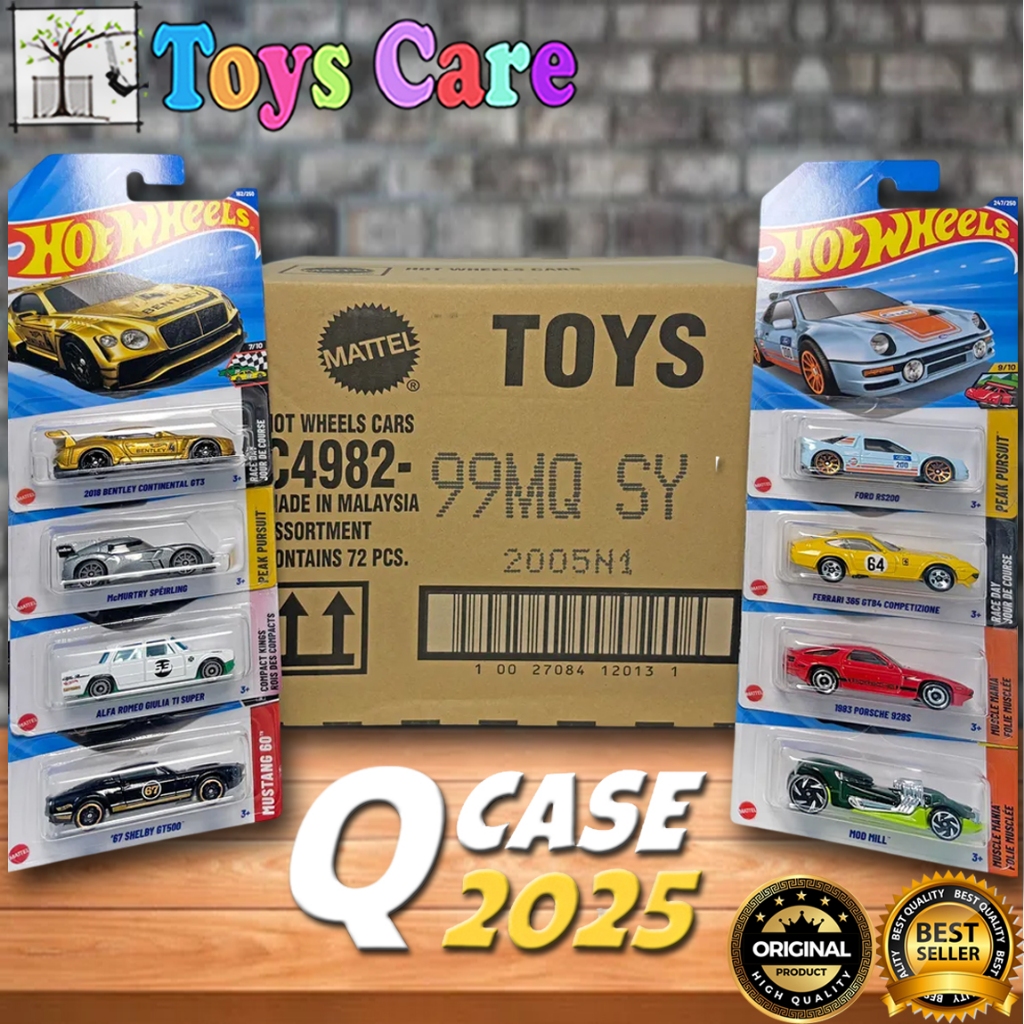 Hot Wheels Grosir Dus Karton Lot A B C D E F G H J K L M N P Q 2025 Segel SNI isi 72 pcs Ori Mattel
