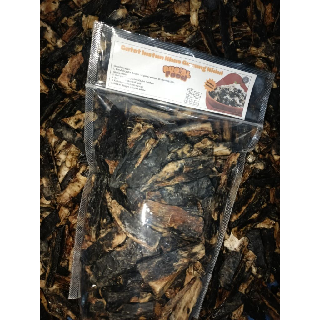 Gatot Singkong Hitam Gatot Instan Gatot Hitam Gunungkidul 1KG Gatot Instan Duo'Al Food