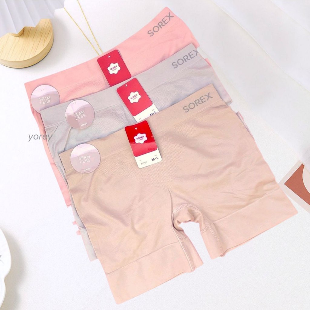 CD Celana Dalam Wanita Sorex 35750 Seamless Boxer Rajut Hot Pant
