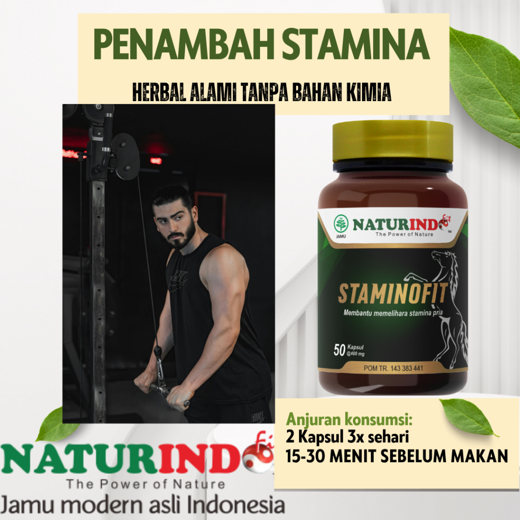 Herbal Stamina Pria Dewasa Staminofit Naturindo Herbal spesial untuk stamina pria