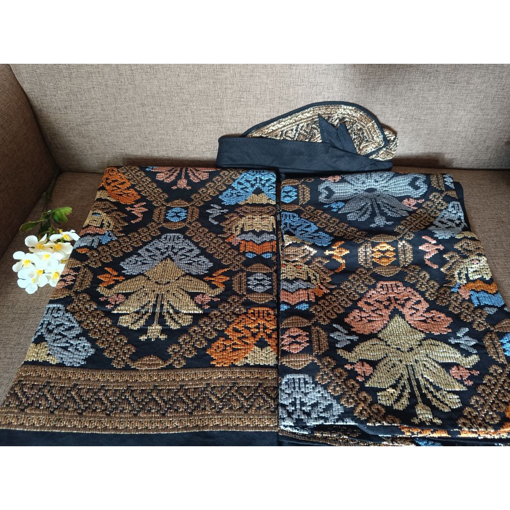 couple kamen lembaran saput udeng bordir songket