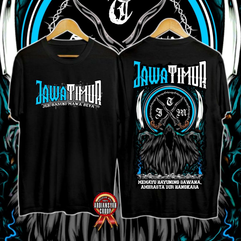 Kaos netral tanah jawa edisi biru