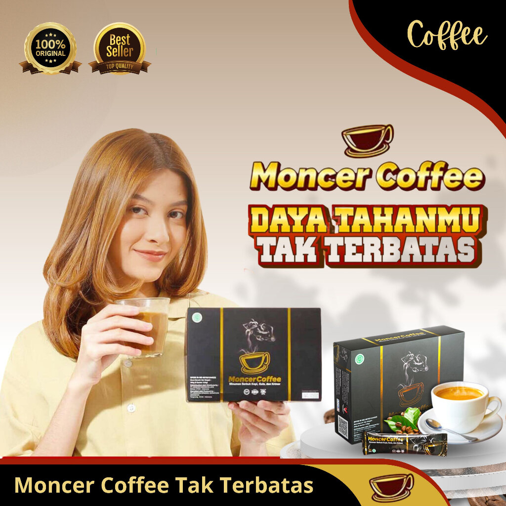 Minuman Monceeer Bubuk Kopi Sudah BPOM & HALAL MUI RASA CAPPUCIONO Kuat Tahan Lama