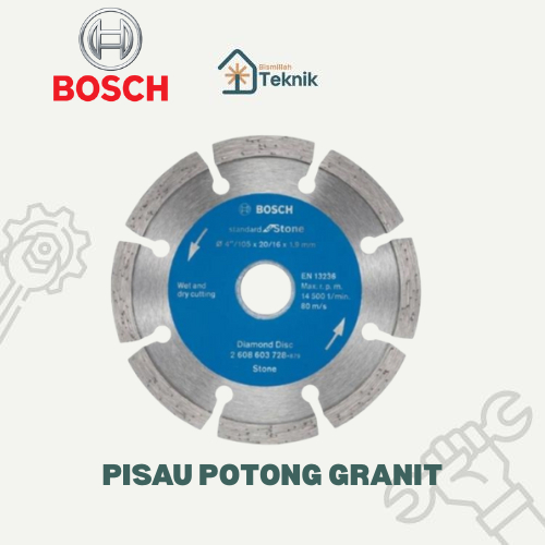 BOSCH Diamond Wheel Stone Granit/Pisau Potong Granit Ori