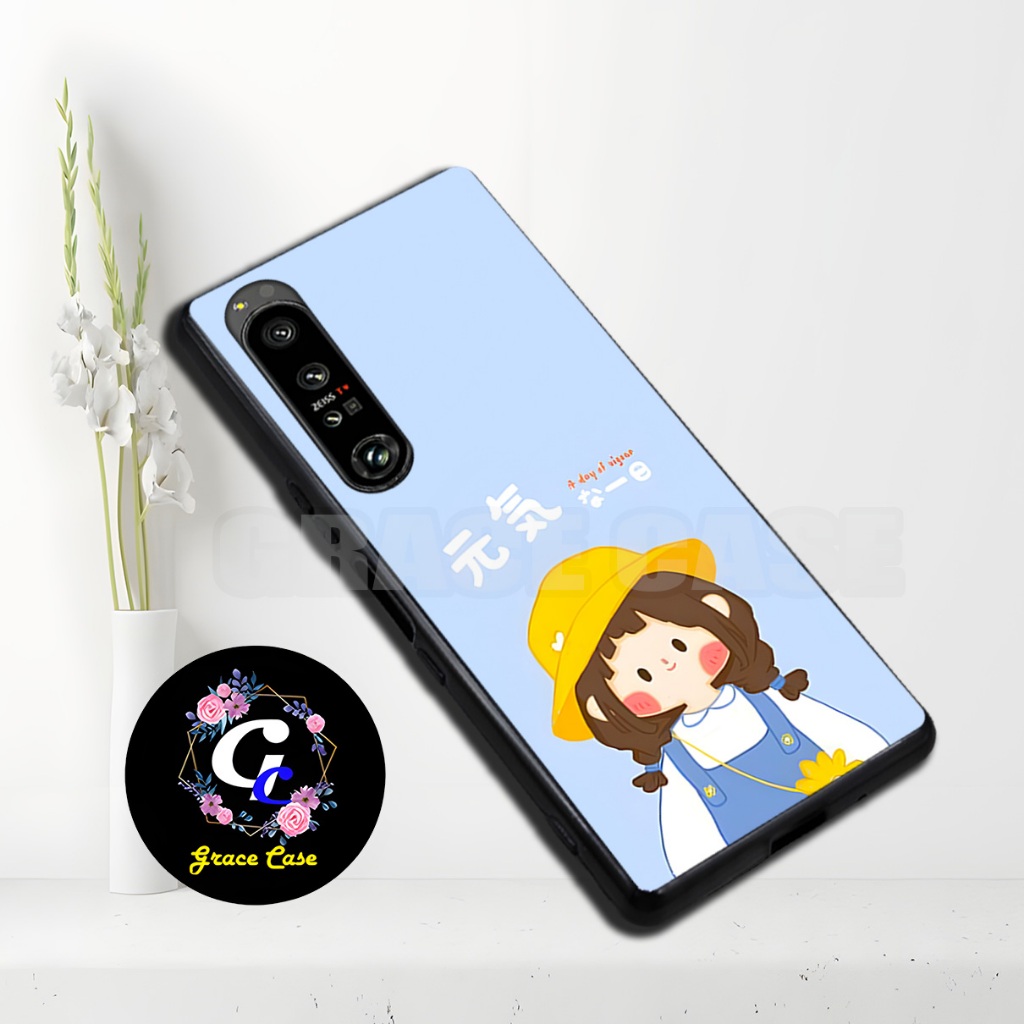 (GC30) Softcase karet Hp - SONY XPERIA 1 MARK 2/MARK 4/XPERIA 5 MARK 3 TERBARU - Motif Cewek   / Sil