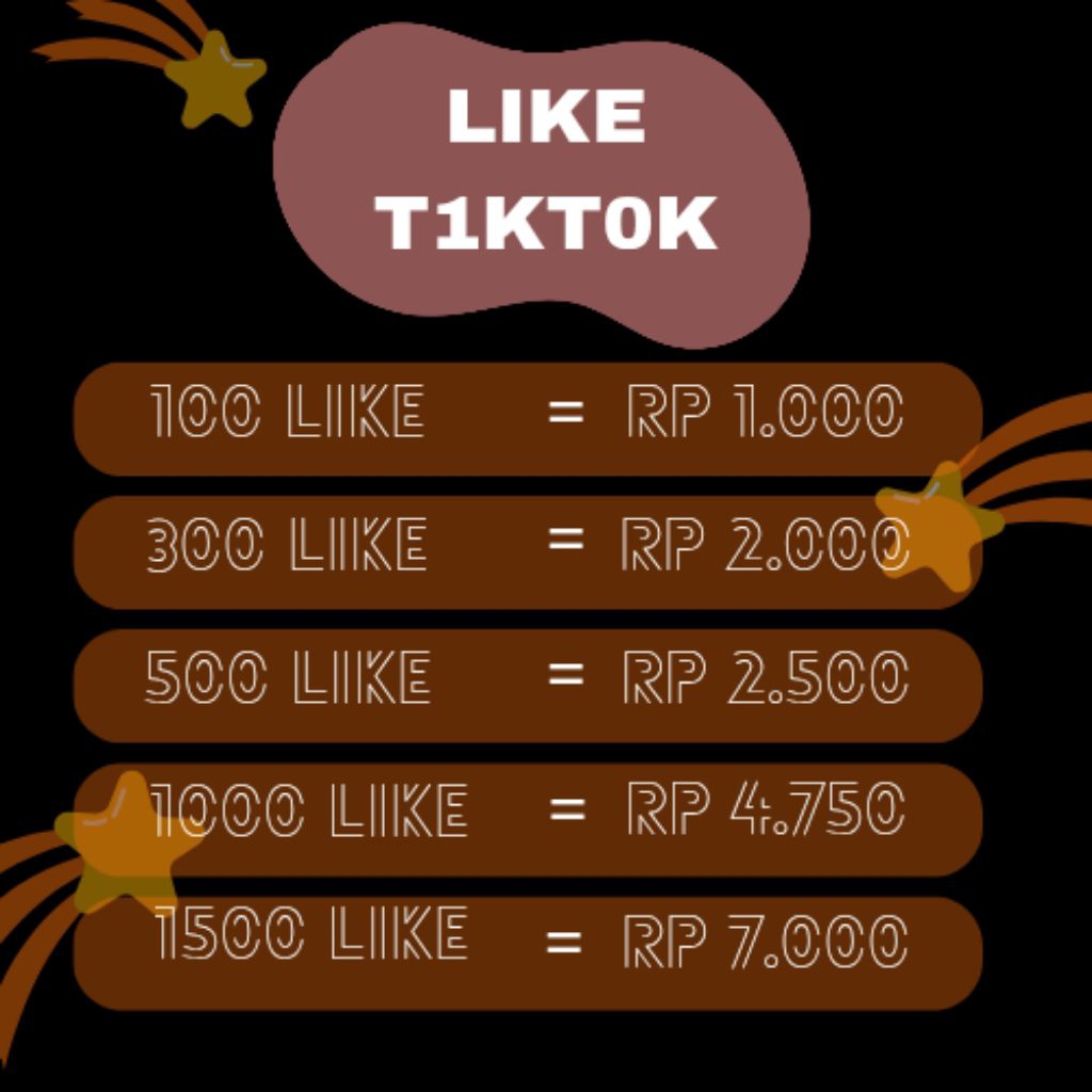 LIKE TIKTOK VIDEO INDONESIA TERMURAH 100% AMANAH GARANSI UANG KEMBALI REAL LIKE VIDEO SUKAI