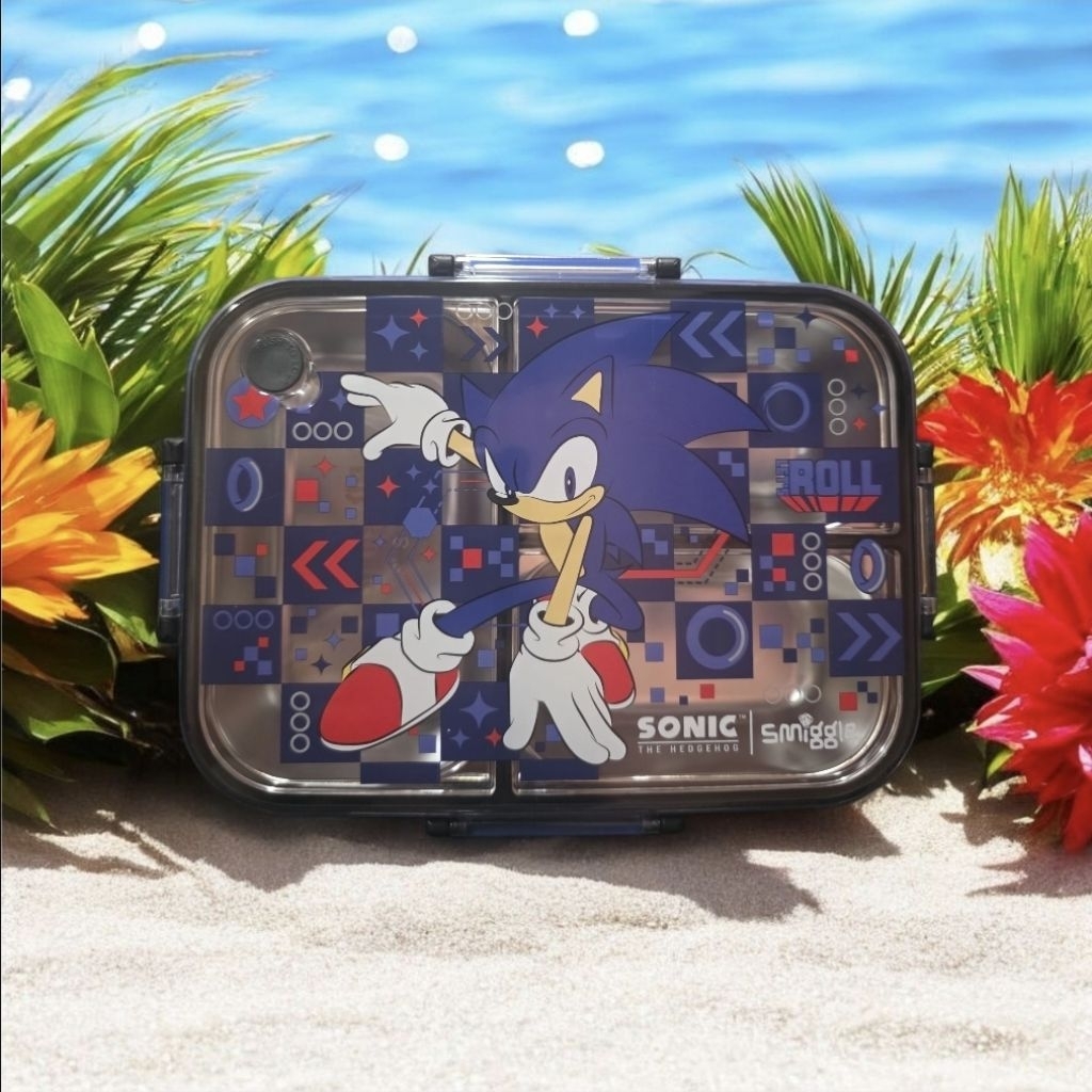 Lunch box Kotak makan Stainless 304 Antitumpah karakter Smiggle Sekat 3