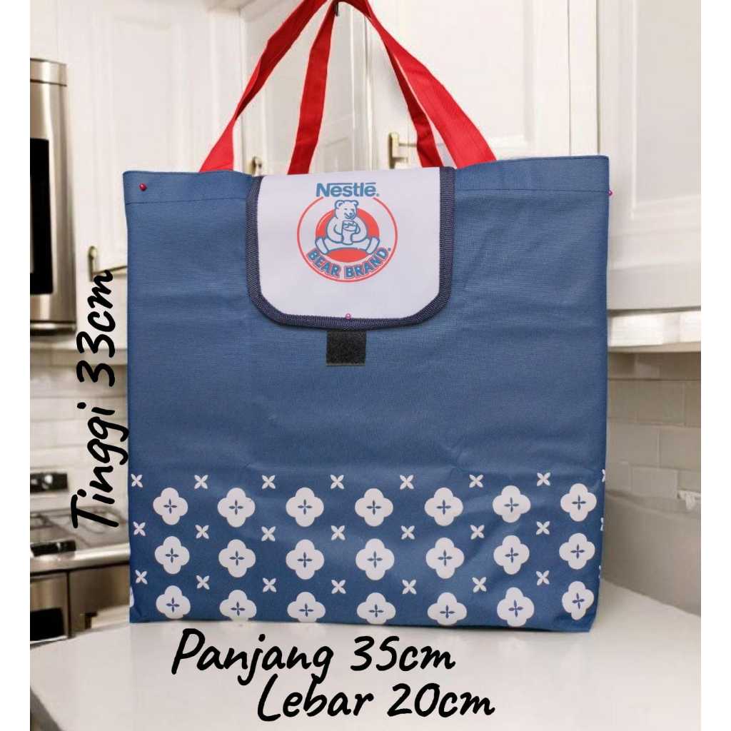 Tote Bag Bear Brand, Tas Belanja Susu Beruang