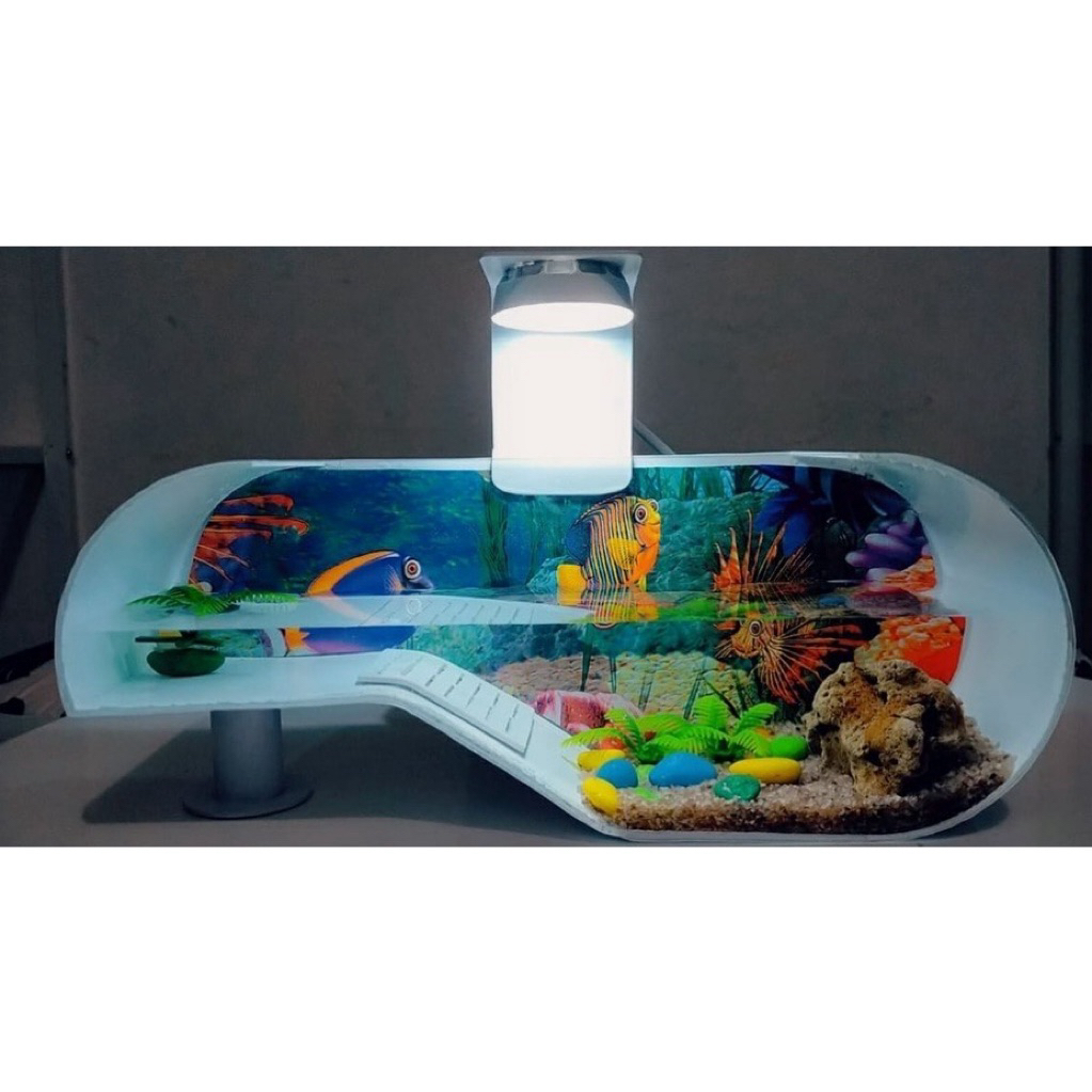 [ PRELOVED ] Aquarium cupang/aquarium kura-kura/aquarium mini/pvc/akrilik