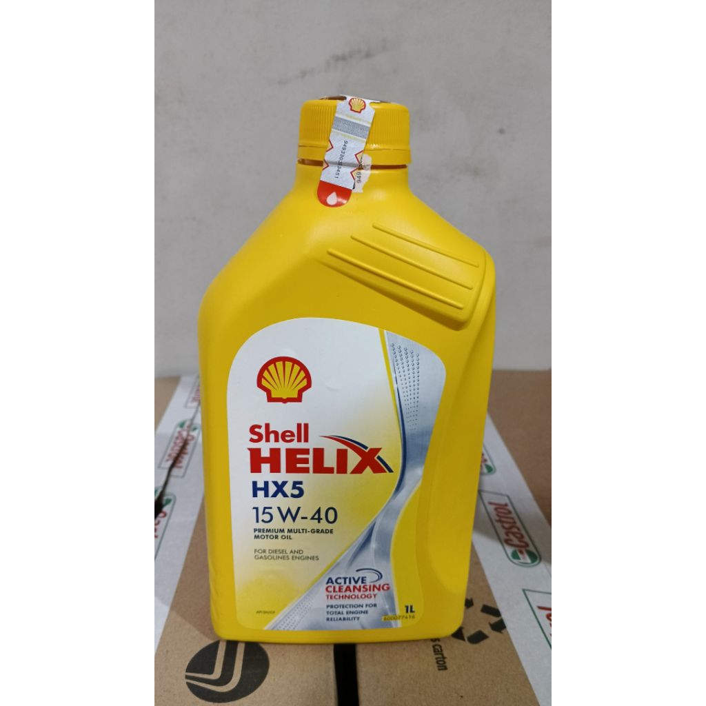 OLI OIL SHELL HELIX HX5 1LITER PELUMAS OLI MOTOR UNIVERSAL