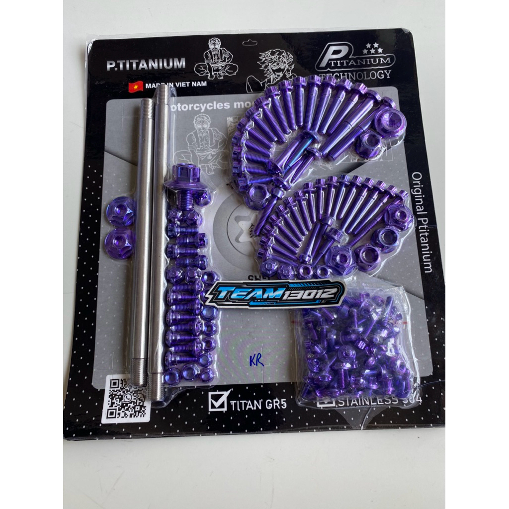 BAUT TITANIUM PTITANIU NINJA R RR SS ZX FULL SET ORIGINAL VIETNAM