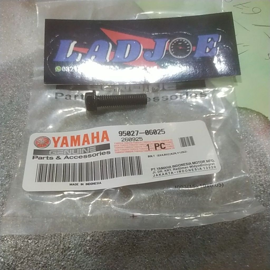 bolt for cover cvt Mio 5tl/6mmx2,5cm/95027-06025/yamaha