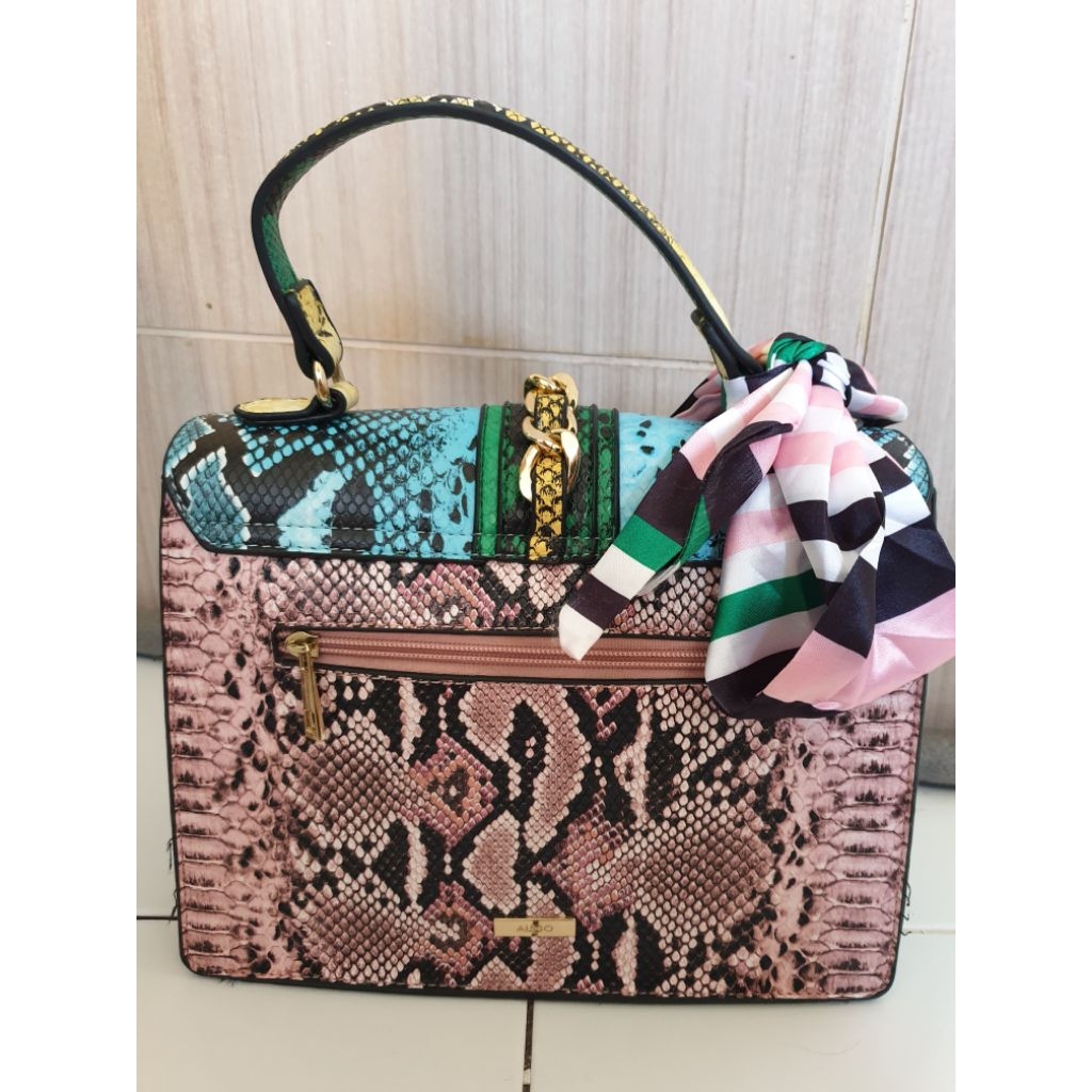 Tas Aldo Original Motif Snakeskin