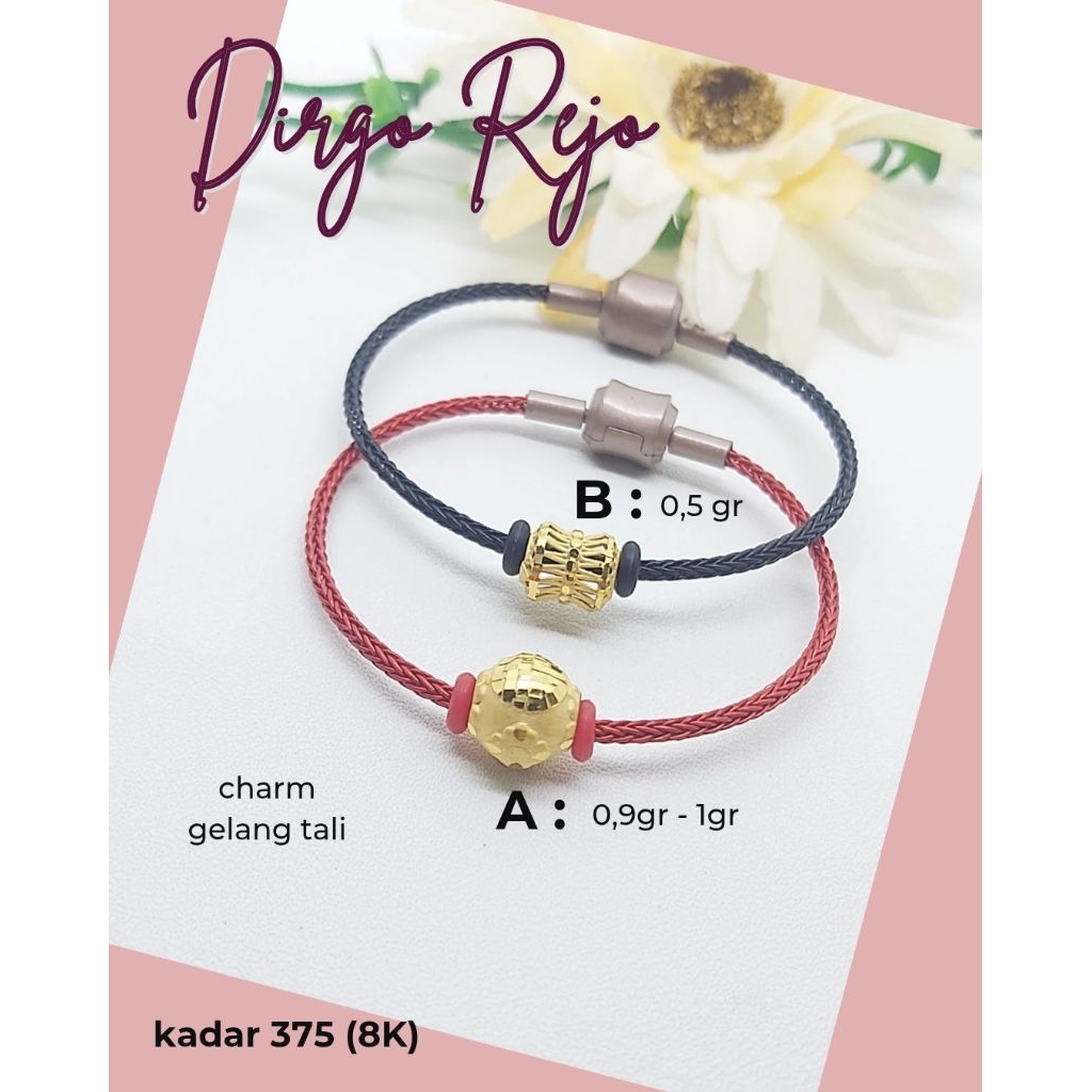 Charm Gelang (TIDAK TERMASUK TALI GELANG) (kadar 375 / 8K)