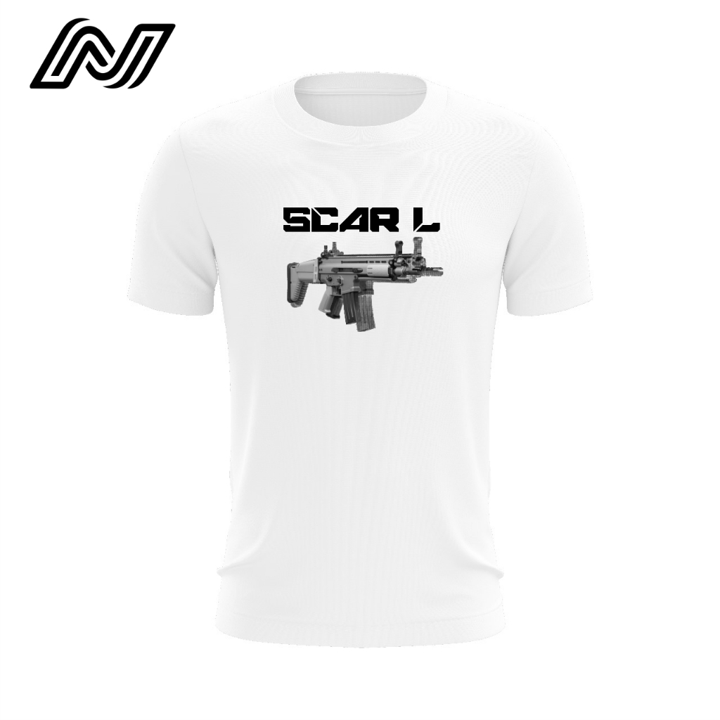 Kaos Olahraga Variasi SCAR-L/GLOCK/AK-47 Dryfit