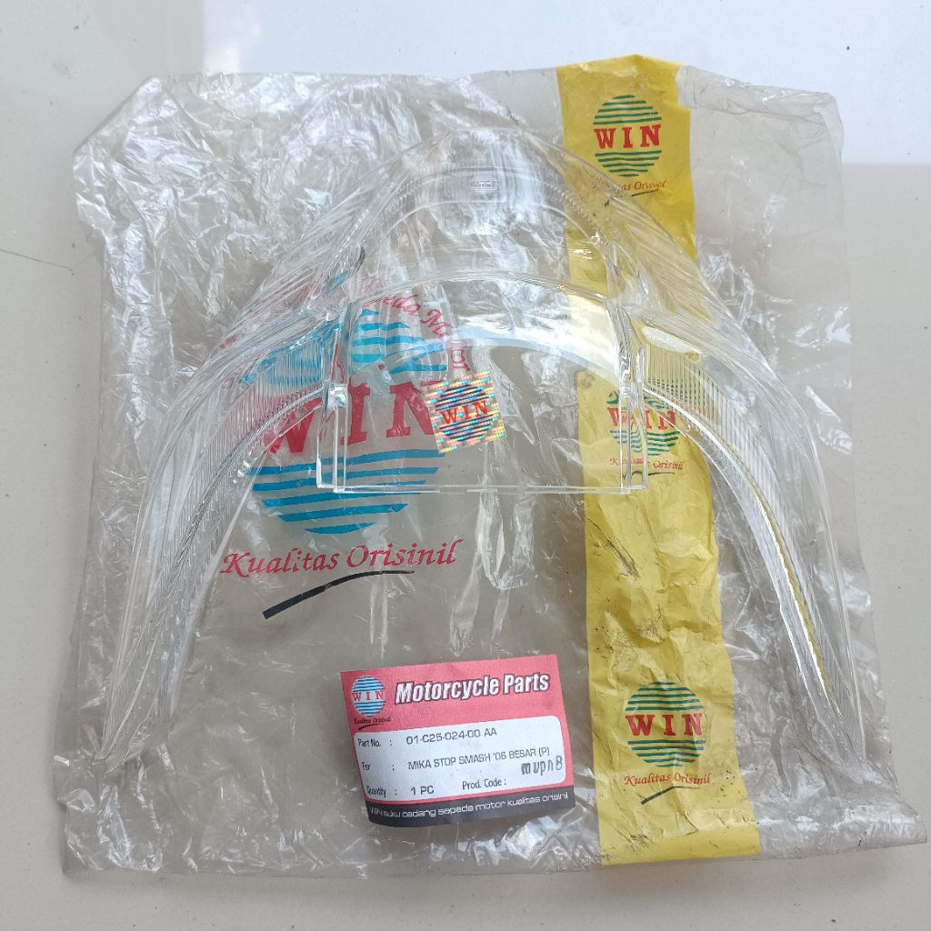 mika lens lampu rem stop belakang besar bening suzuki smash 110 new merk win