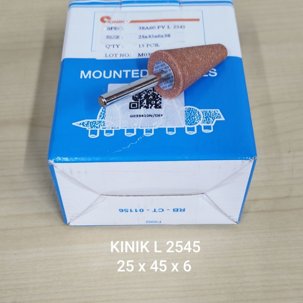 BATU GERENDA BOTOL KERUCUT L2545 KINIK MOUNTED STONE