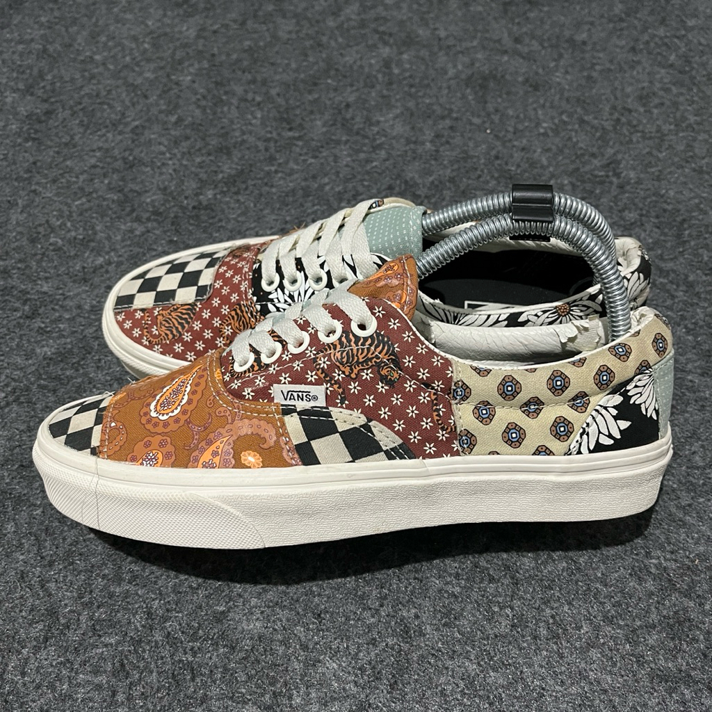 preloved vans era tiger patchwork