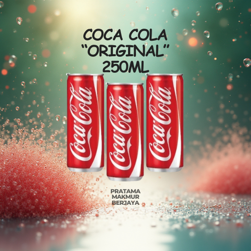 COCA COLA MINUMAN BERKARBONASI 250ML - KALENG