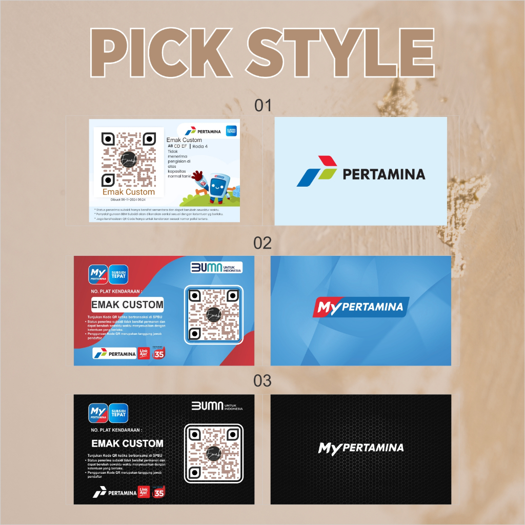 Cetak Kartu My Pertamina Bahan ATM / KTP