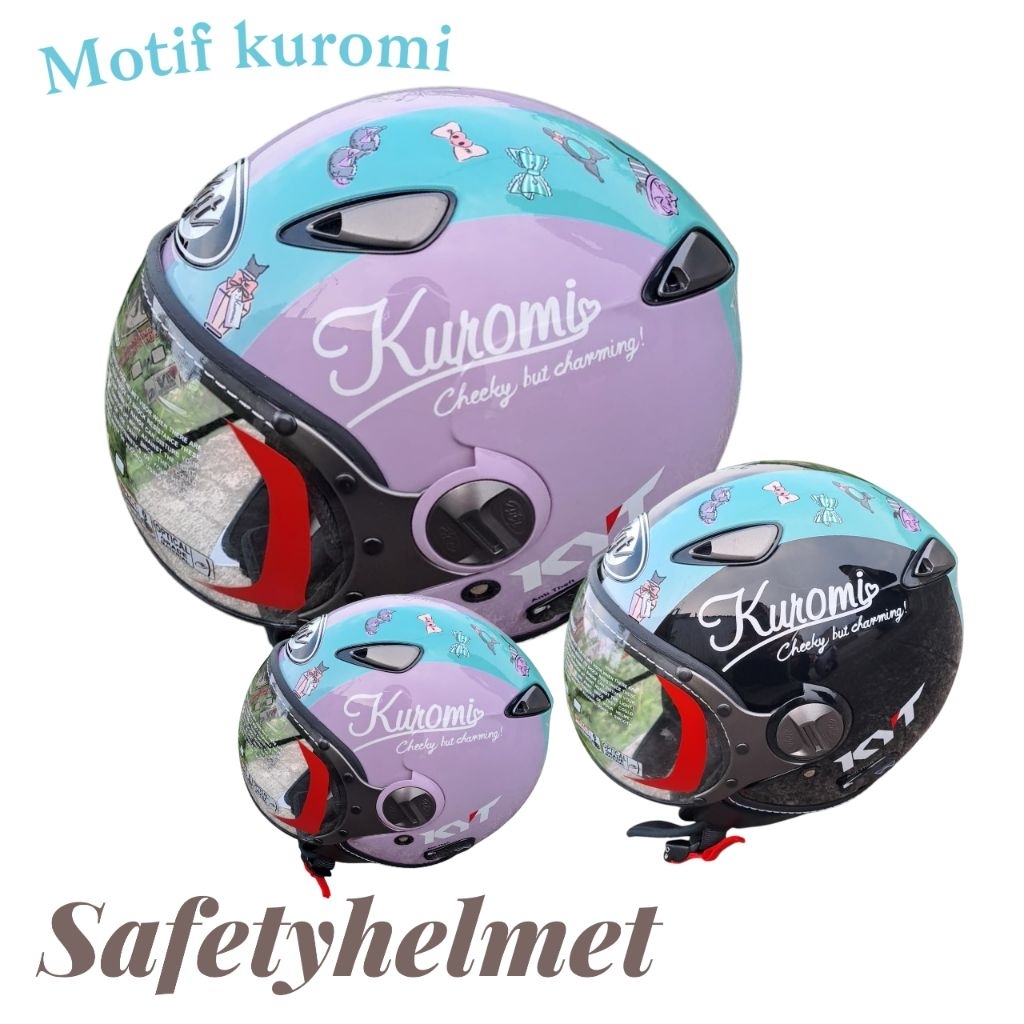 Helm Kyt Elsico Motif Kuromi Original SNI