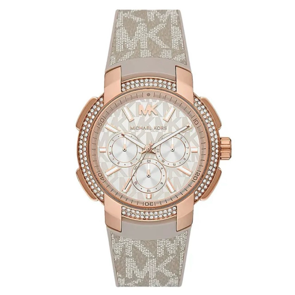 Jam Tangan Wanita Sidney MK6949 Grey PVC Leather Strap