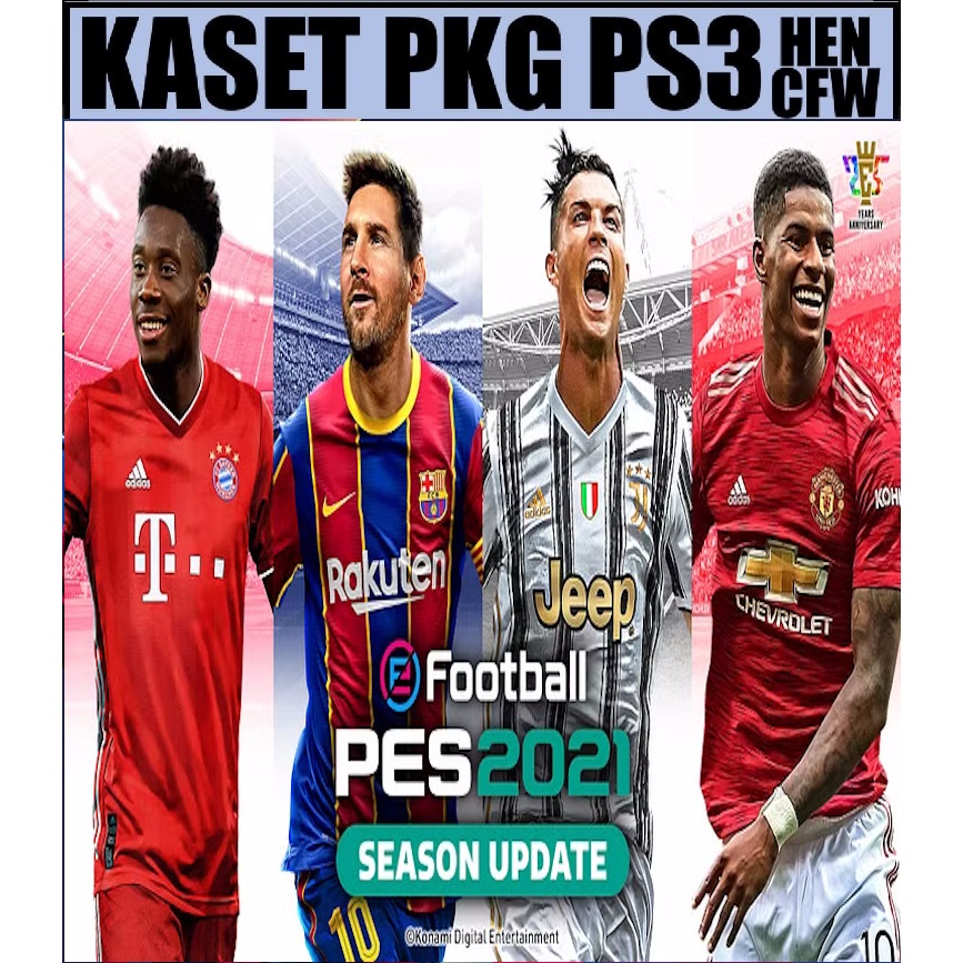 Kaset pkg ps3 PES 2021 + Liga Shopee