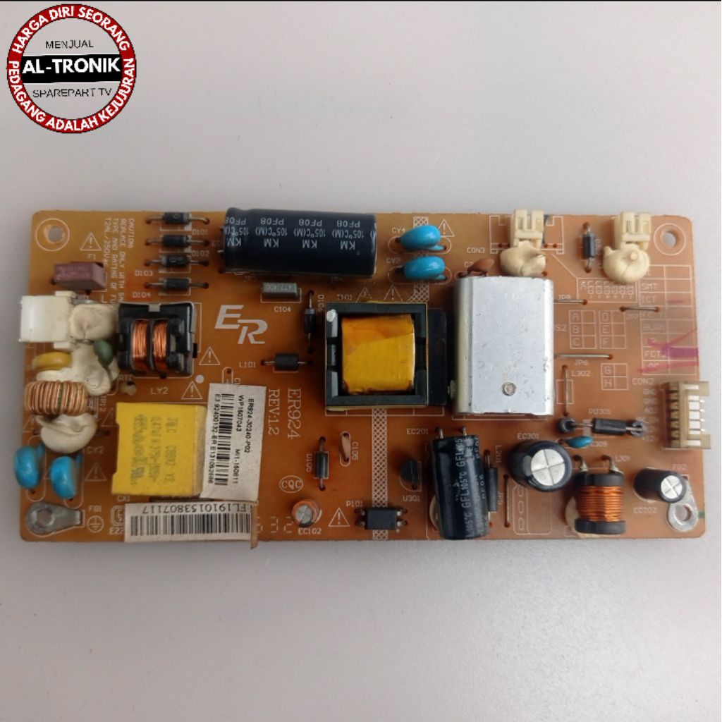 POWER SUPPLY TV LED ICHIKO 19 INCH PSU REGULATOR POWER SUPLAY ER924-30240-P02