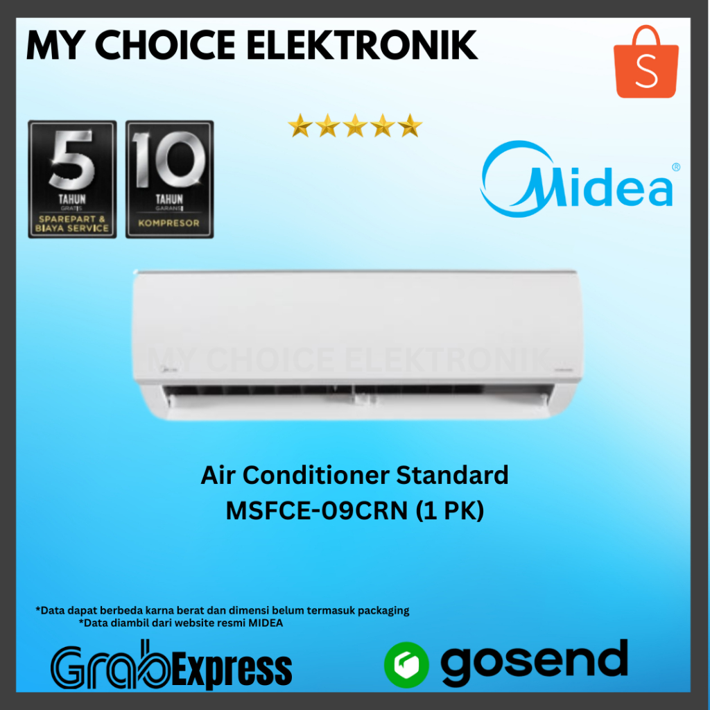 MIDEA MSFCE-09CRN Air Conditioner | MSFCE 09 CRN | MSFCE09CRN - 1 PK
