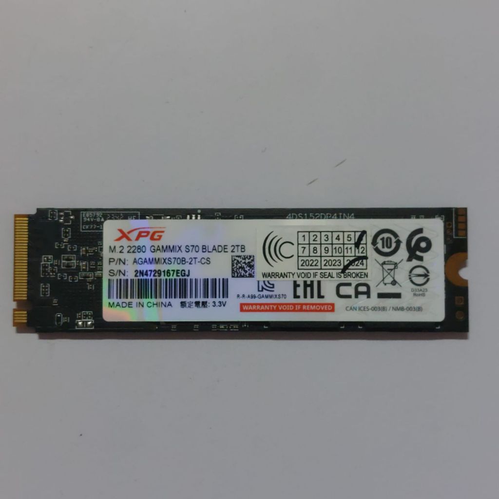 ssd m2 nvme 2280 2TB WD Black SN750 Second Original Gen3 x4 - Team MP33 2TB - Adata Legend 710 2TB -