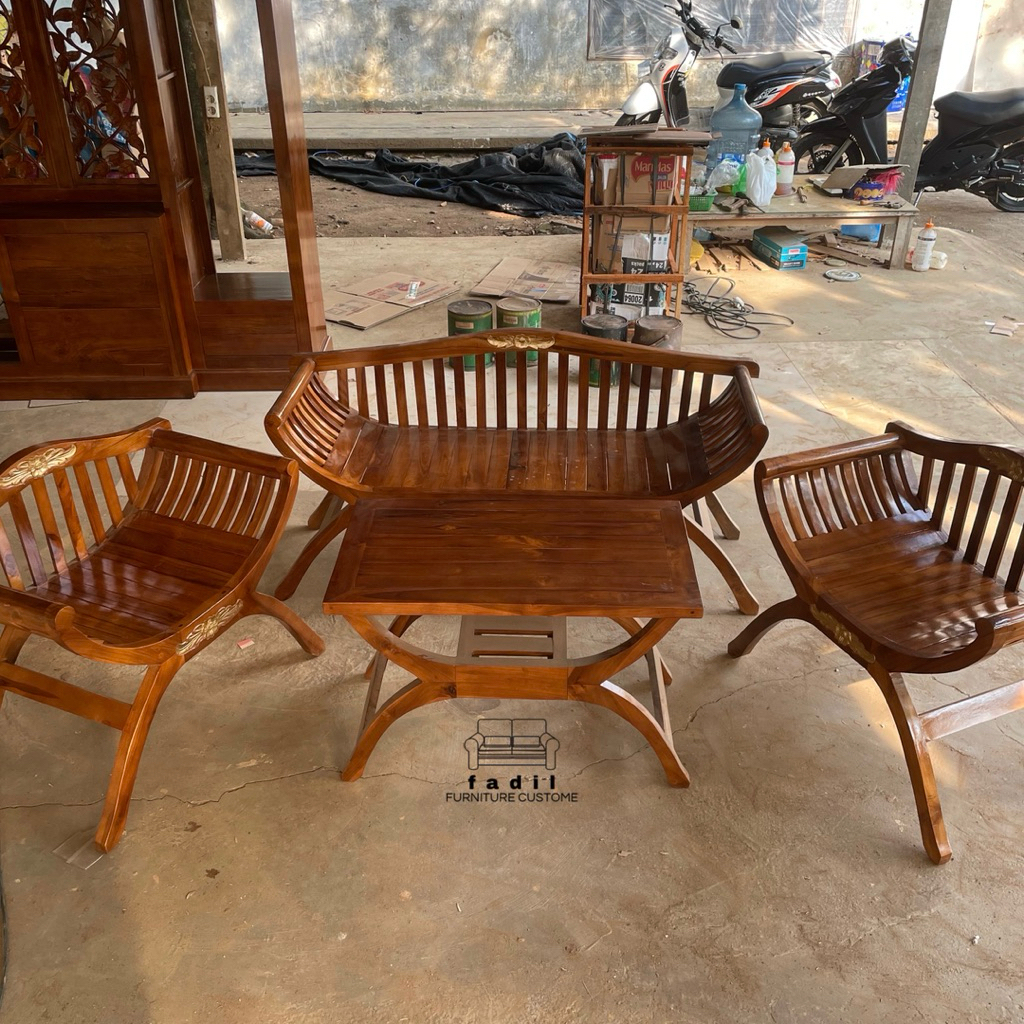 Kursi Teras Yuyu Kursi Teras Kayu Jati
