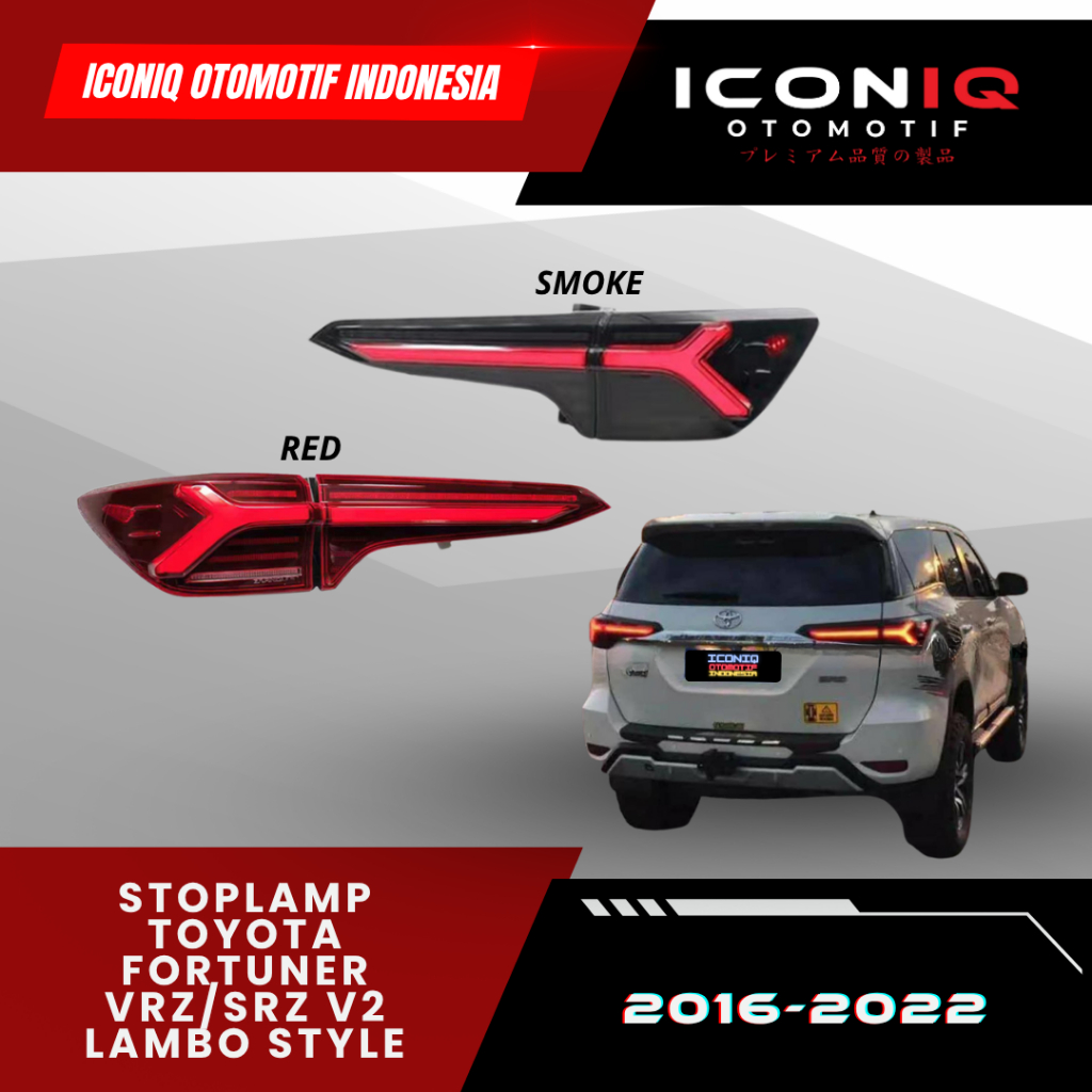 STOPLAMP TOYOTA FORTUNER VRZ/SRZ V2 LAMBO STYLE