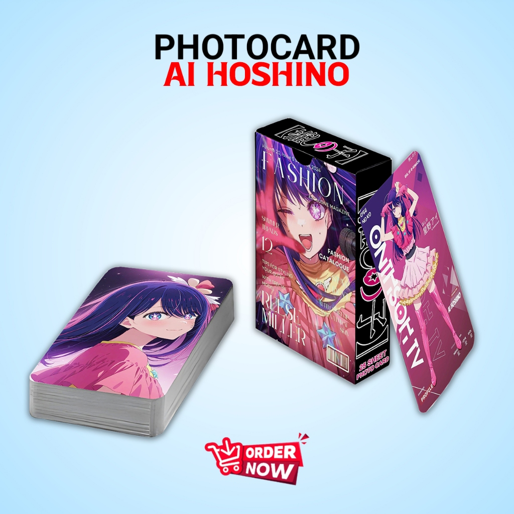 PHOTOCARD SET AI HOSHINO ANIME OSHI NO KO 310 GSM PREMIUM