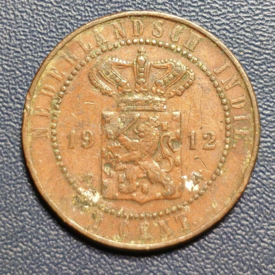 Koleksi Koin 1 Cent Nederlandsch-Indische Tahun 1912