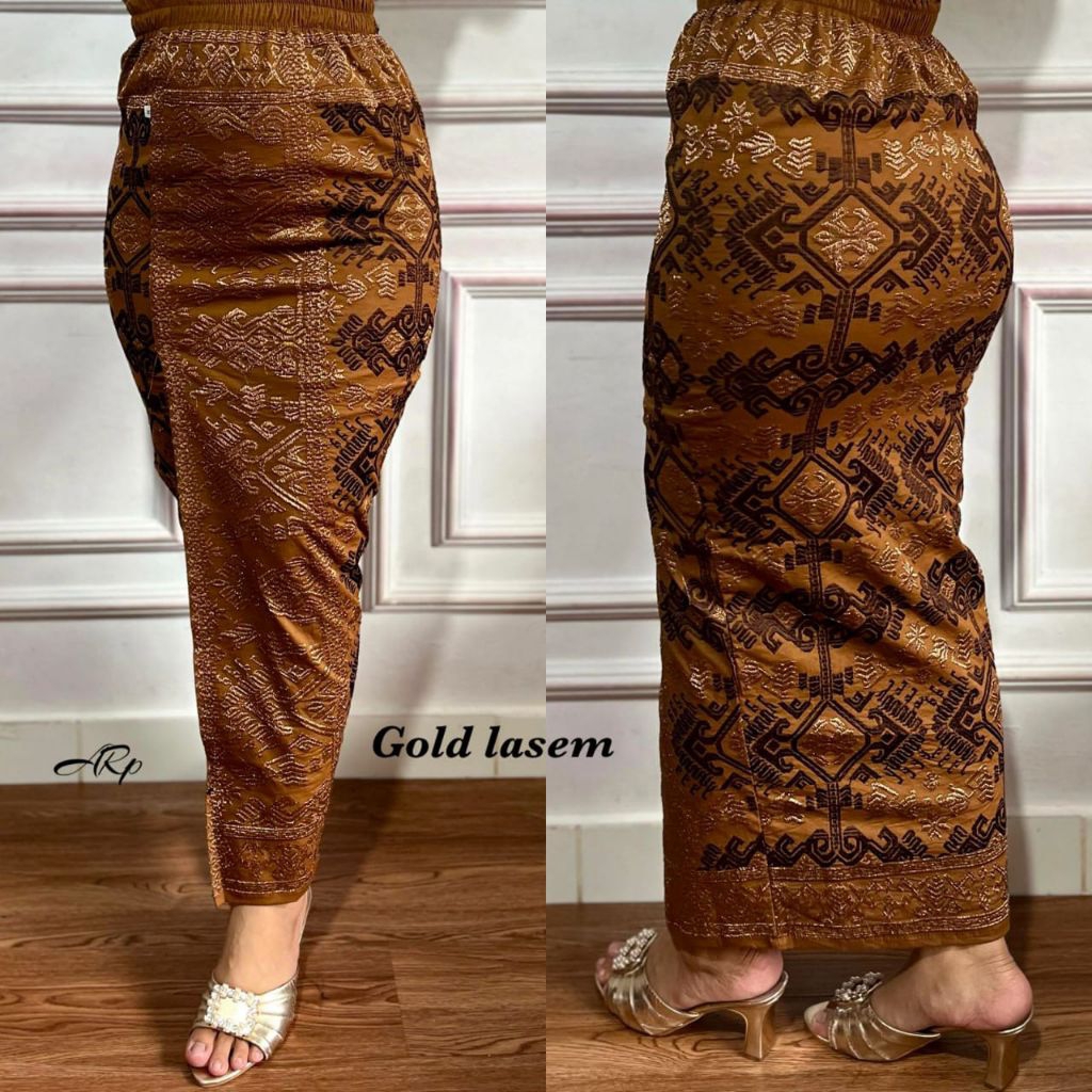 Kamen jadi bordir Lasem Bahan Katun Strait setelan Kebaya rok Bali wanita jumbo