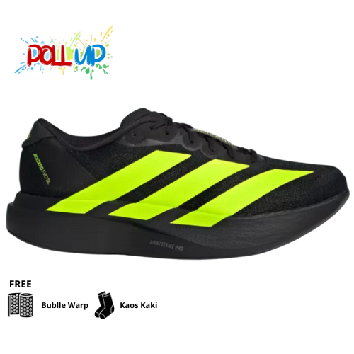 Sepatu Adizero Evo SL Black Lucid Lemon JR3420